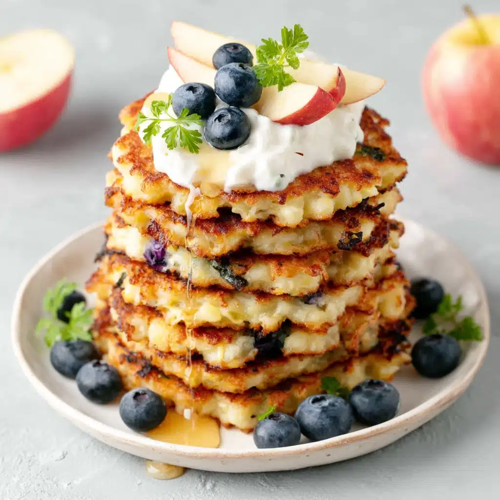 Cottage Cheese Apple Pancakes