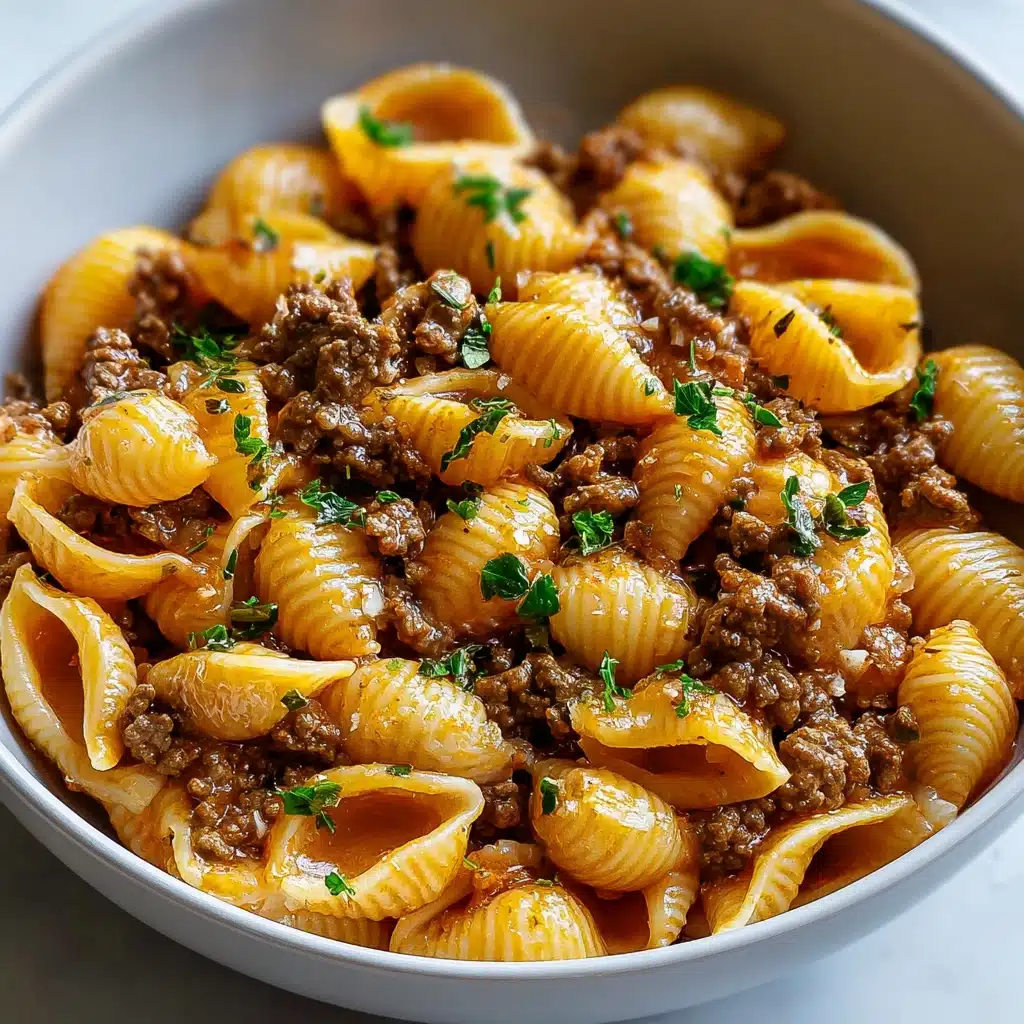Creamy Beef and Shells