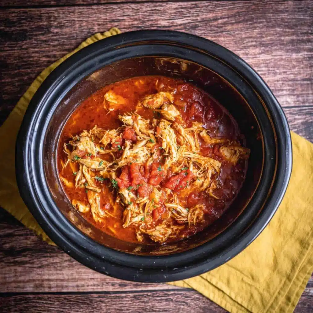 Crockpot Chicken Tortilla Soup