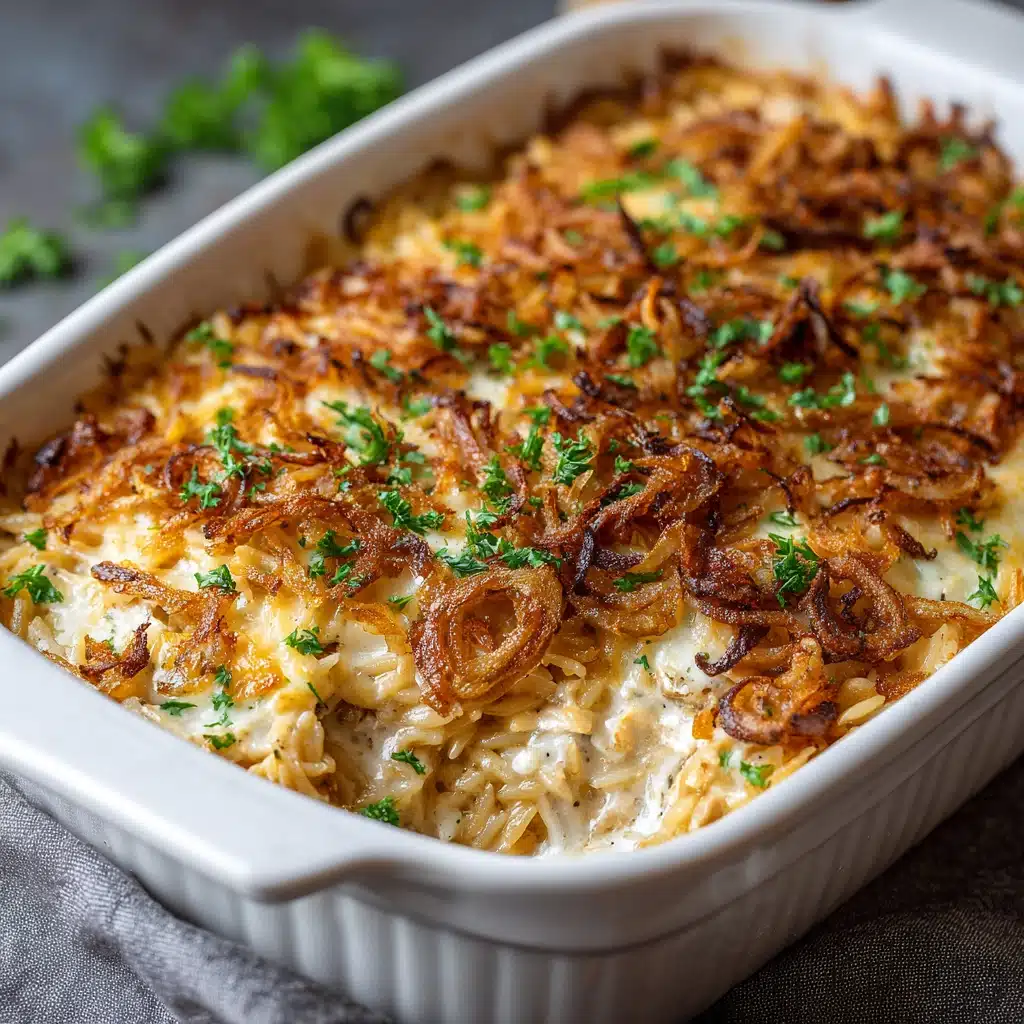 French Onion Chicken Orzo