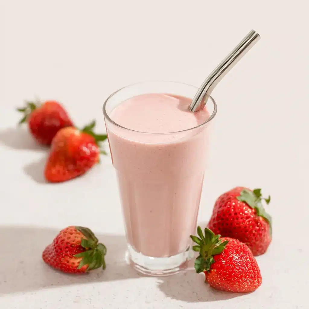 Healthy Strawberry Milkshake