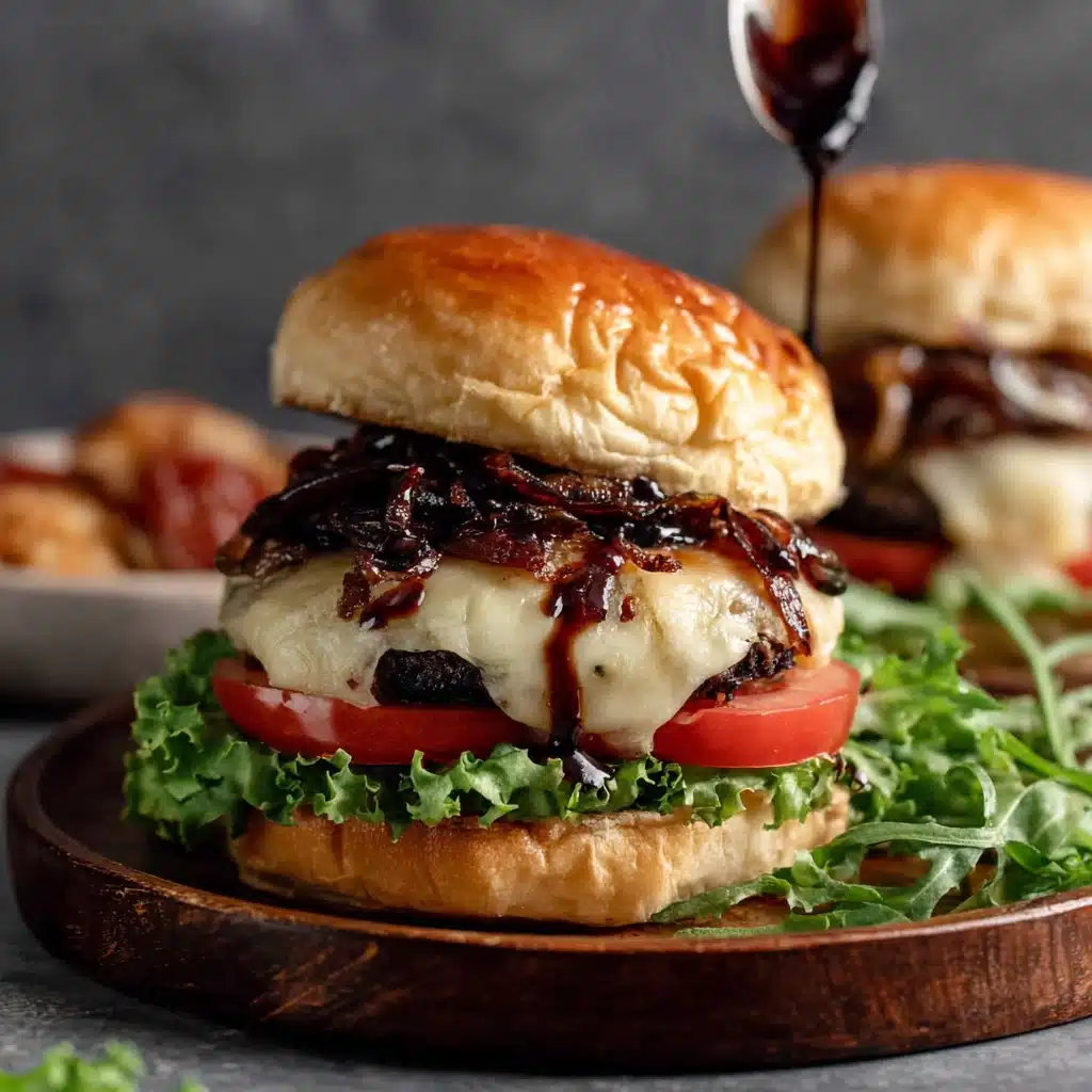 Juicy Stuffed Meat Patties with Mushrooms