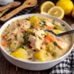 Lentil Soup with Canned Pink Salmon made