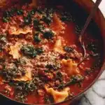 One-Pot Lasagna Soup