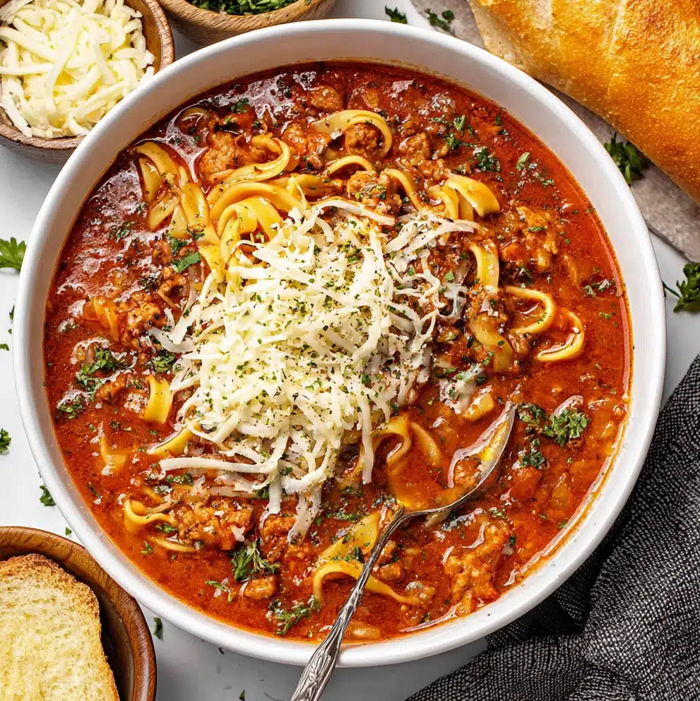 Vegetarian Lasagna Soup
