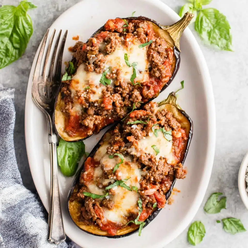 Baked Eggplant Boats