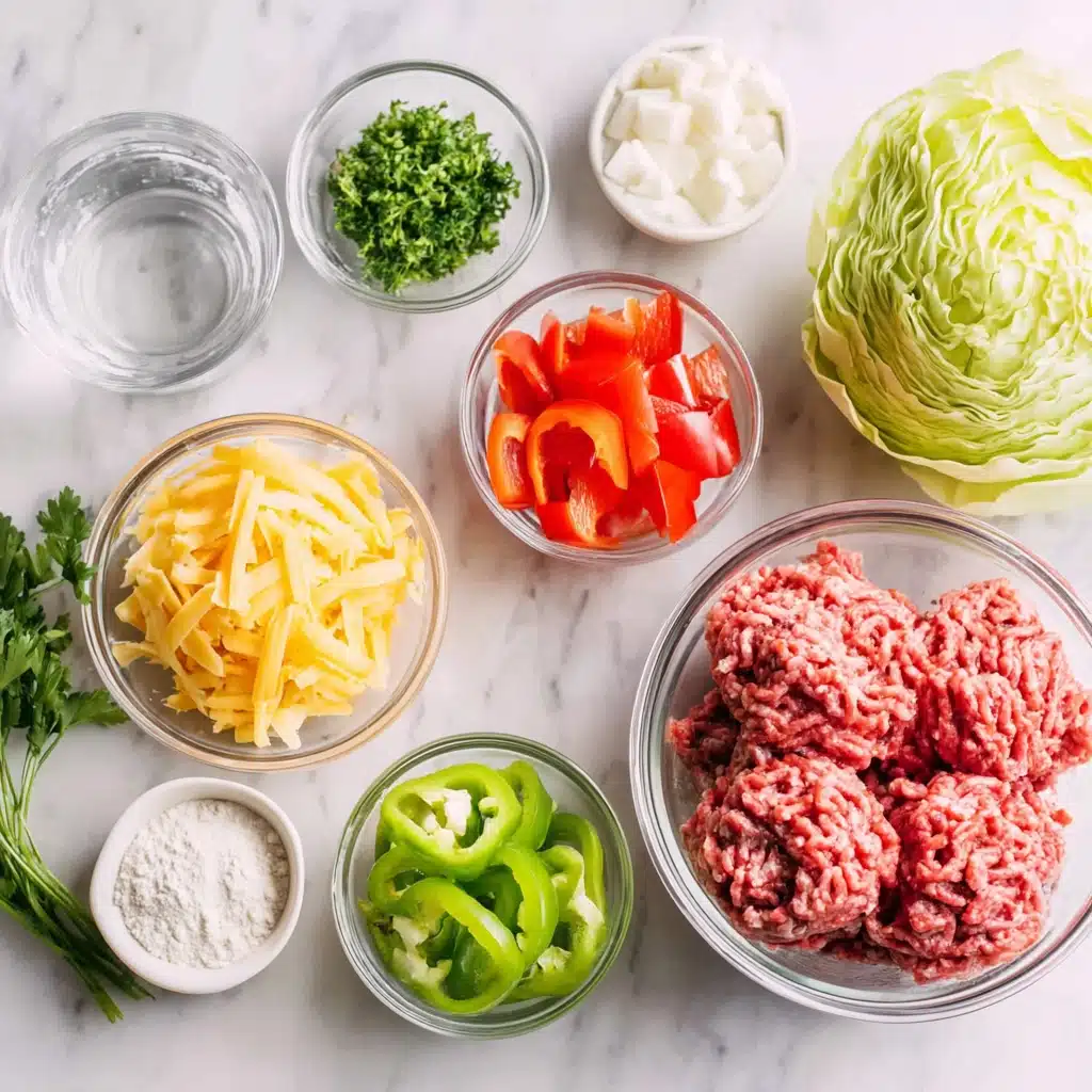 Cabbage casserole with ground beef