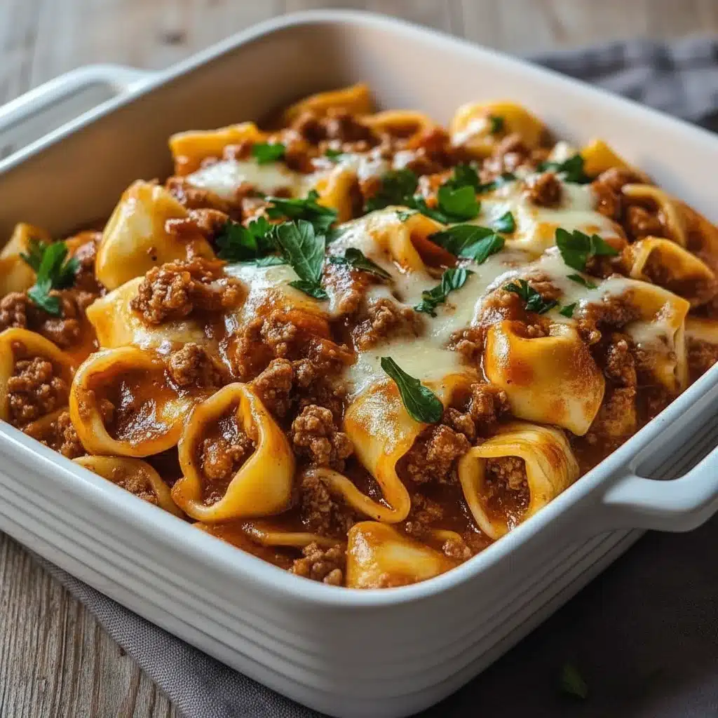 Beefy Tortellini Bake