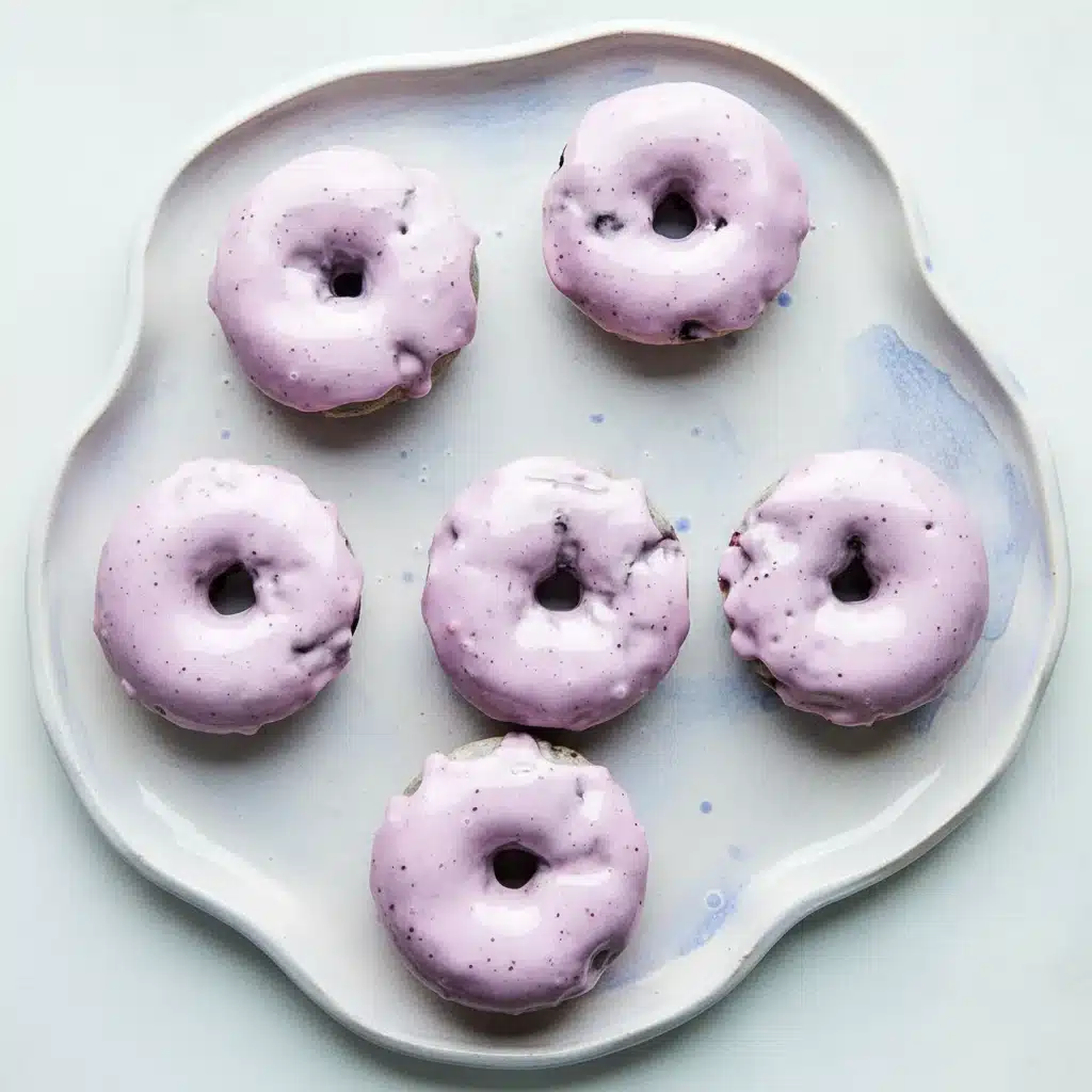 Blueberry Cake Donuts – Tender Baked Treat with Sweet Glaze 4 Blueberry Cake Donuts
