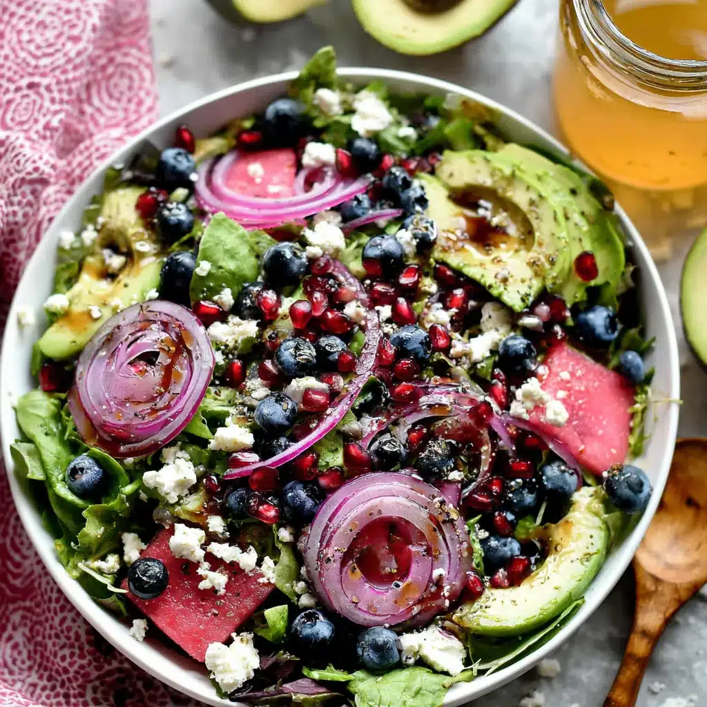 Blueberry Pistachio Salad with Spring Greens and Feta 4 Blueberry Pistachio Salad