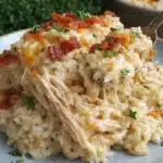 Chicken Alfredo Rice Casserole