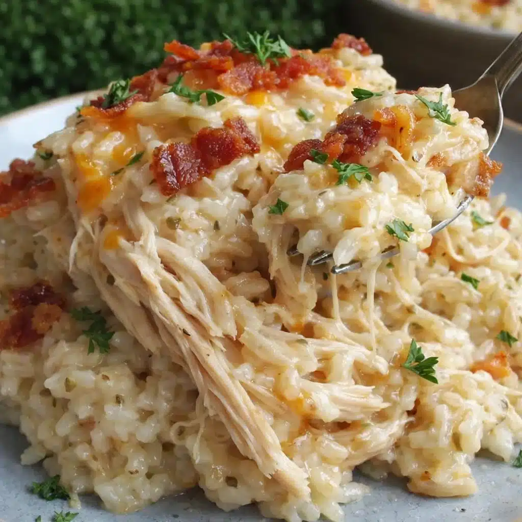 Chicken Alfredo Rice Casserole