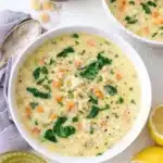 Chicken Lemon Rice Soup