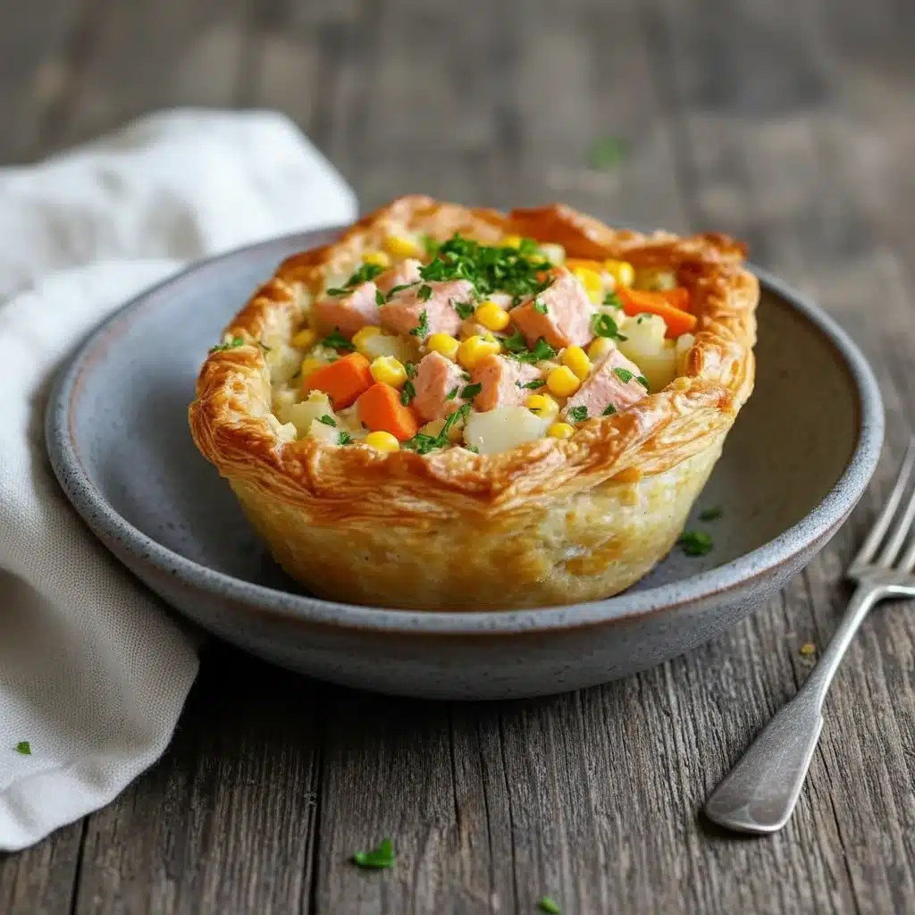 Chicken Puff Pastry Baskets