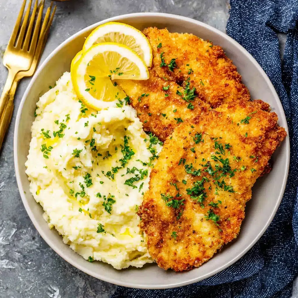 Chicken Schnitzel in Potato Batter That Stays Crispy and Golden 4 Chicken Schnitzel in Potato Batter