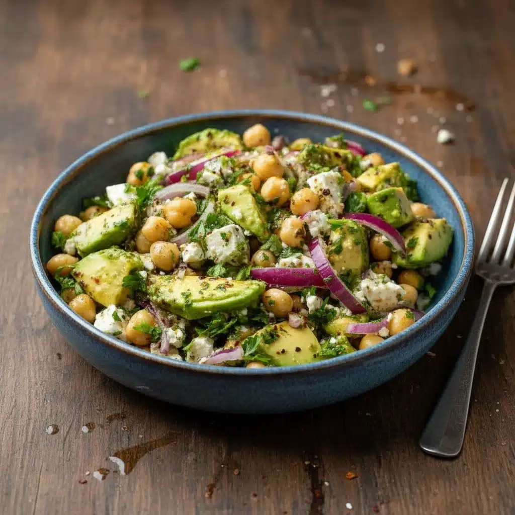 Chickpea Avocado Salad – Fresh, Healthy Mediterranean Favorite 4 Chickpea Avocado Salad