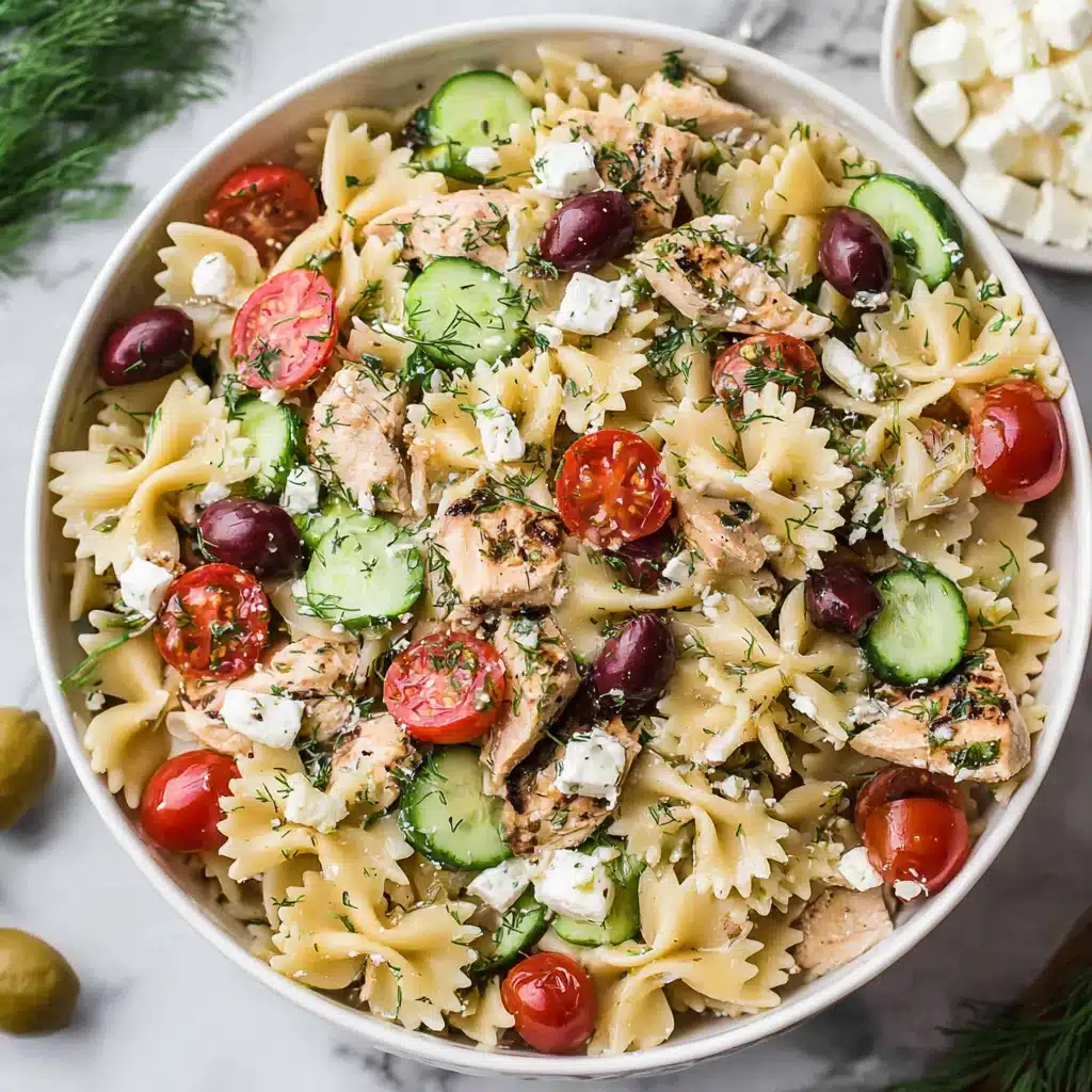 Greek Chicken Pasta Salad That’s Fresh, Filling, and Perfect for Any Occasion 4 Greek Chicken Pasta Salad