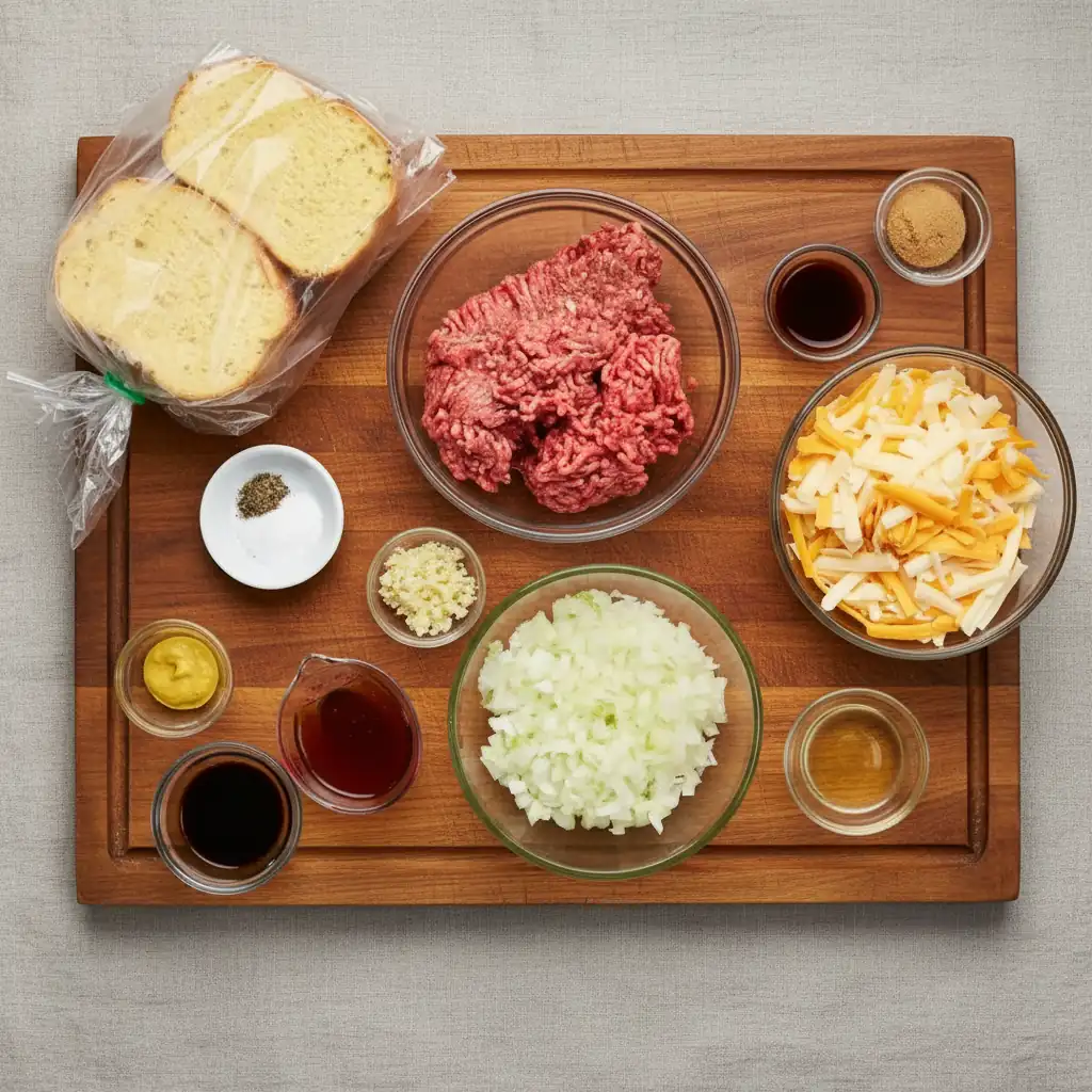 Ground Beef Toast Sandwiches