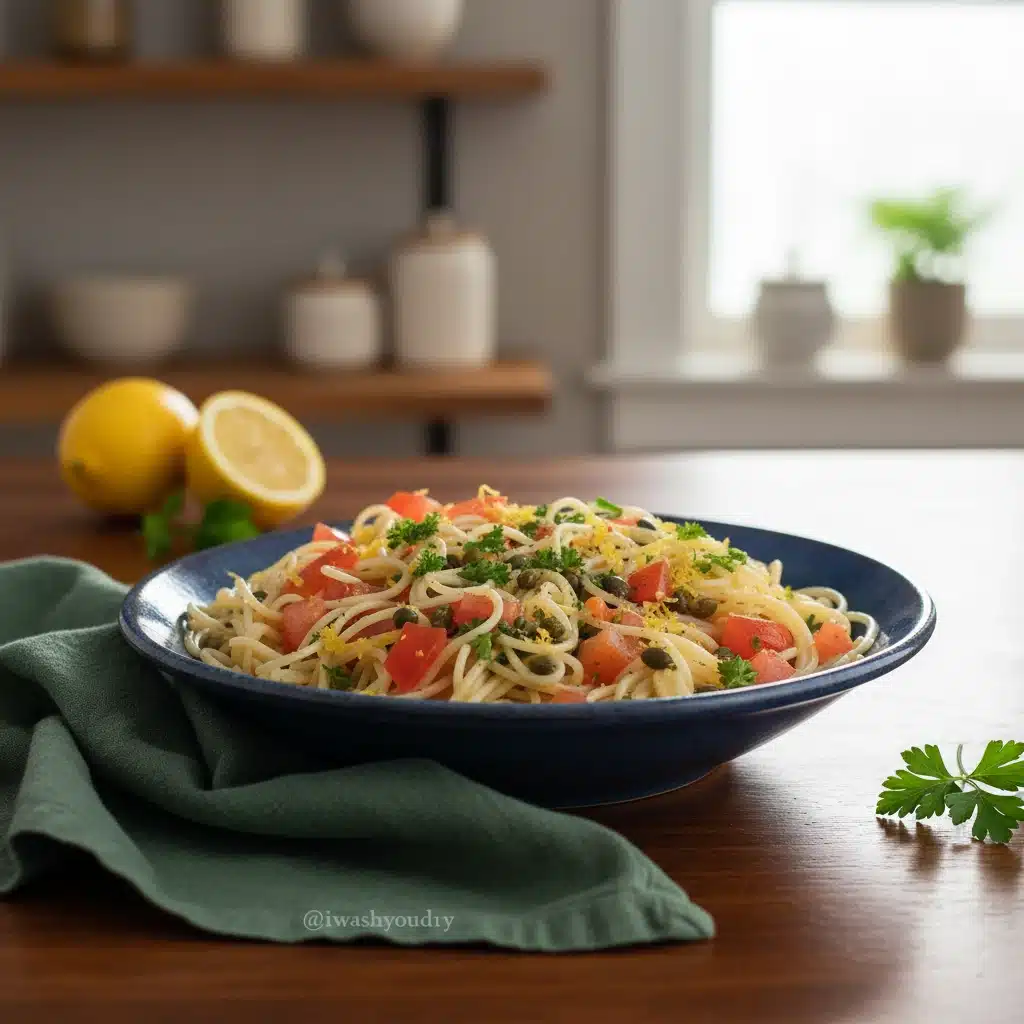 Lemon Capellini Salad