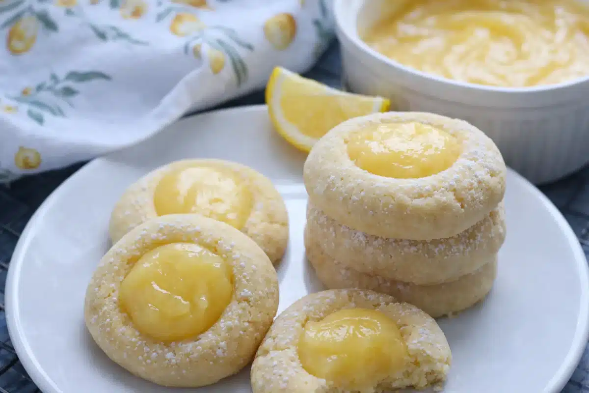 Lemon Curd Filled Cookies