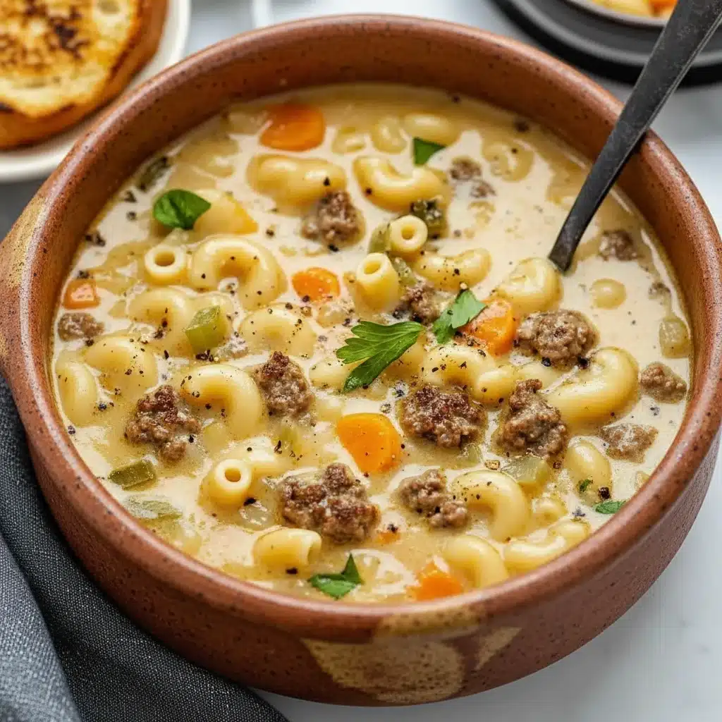 Mac and Cheeseburger Soup