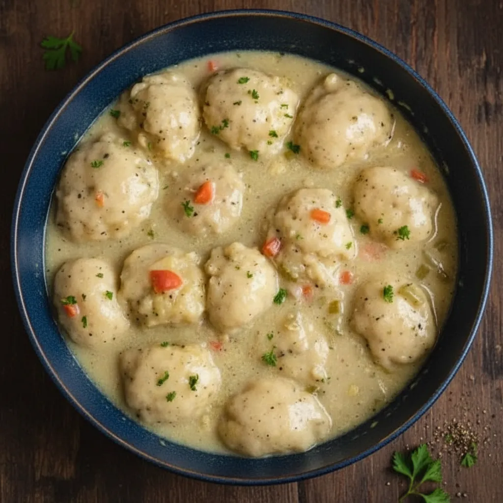 Old-Fashioned Homemade Chicken and Dumplings