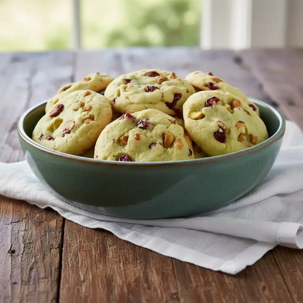 Pistachio Cranberry Cookies