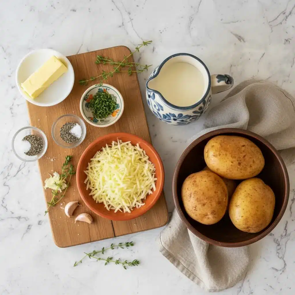 Potato Gratin – Creamy, Cheesy & Perfectly Golden 4 Potato Gratin