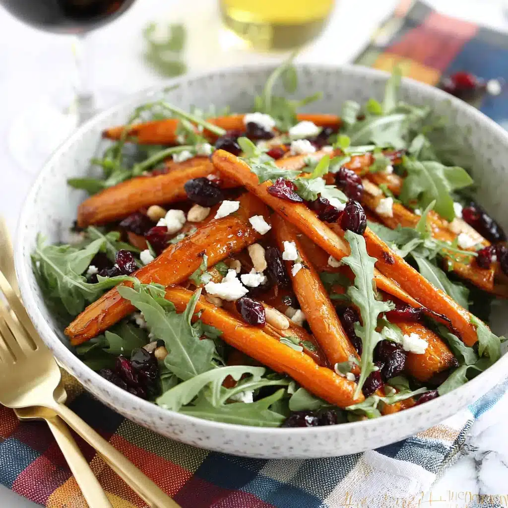 Roasted Carrot Salad with Arugula and Blue Cheese 4 Roasted Carrot Salad
