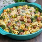 Sheet Pan Broccoli Tortellini Bake