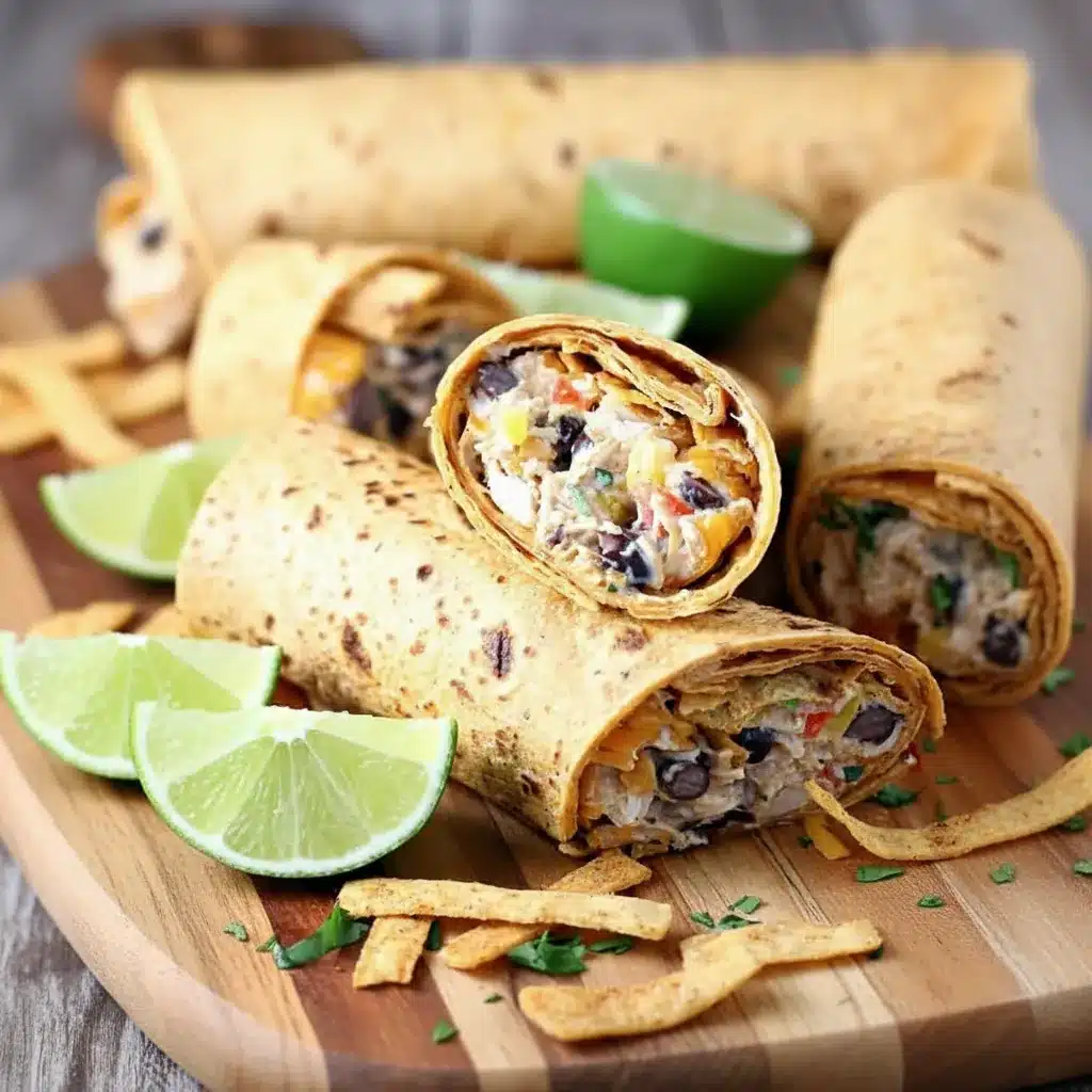 Southwest Cream Cheese Chicken Wraps
