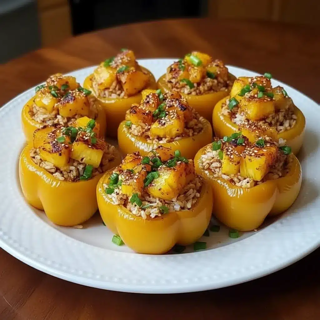 Teriyaki Chicken Stuffed Peppers