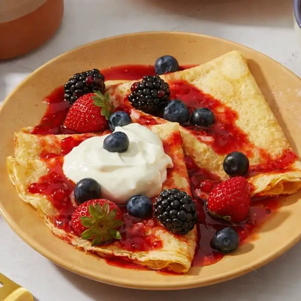 Thin and Elastic Crepes – Soft, Flexible Breakfast Classic 4 Thin and Elastic Crepes