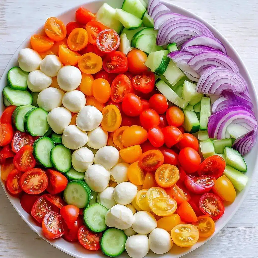 Tomato Cucumber Avocado Salad With Mozzarella and Basil Pesto 4 Tomato Cucumber Avocado Salad