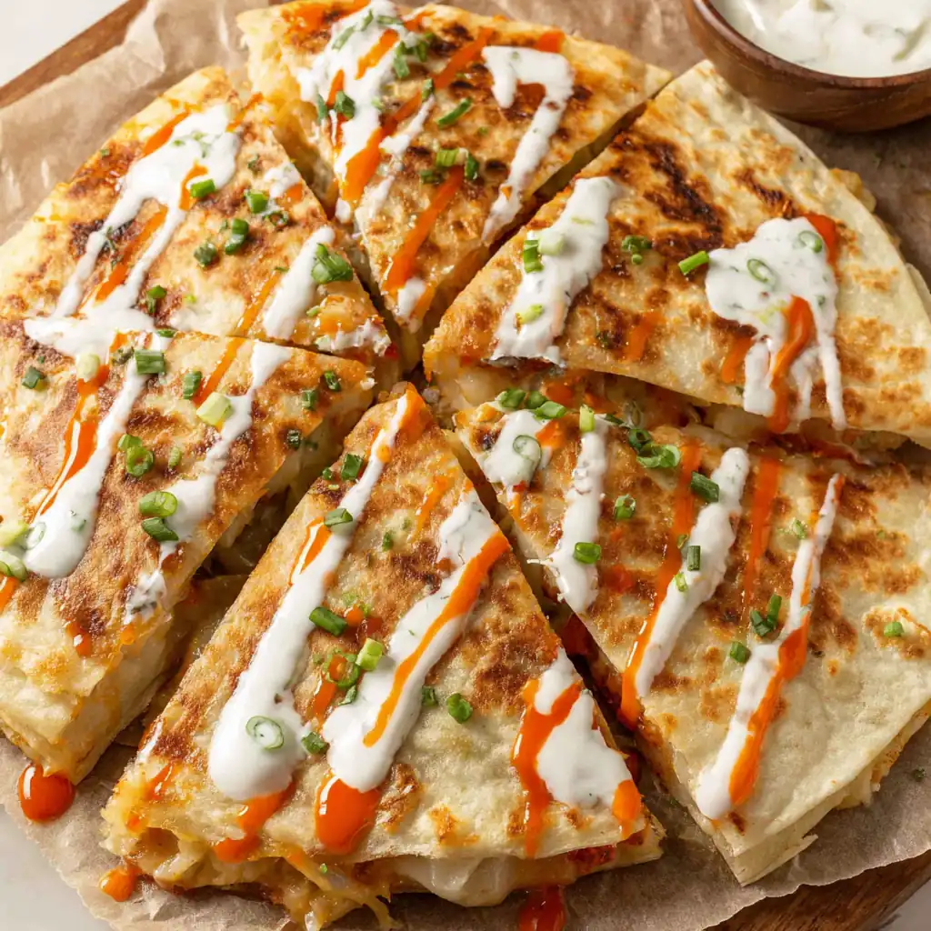 Buffalo Chicken Quesadillas