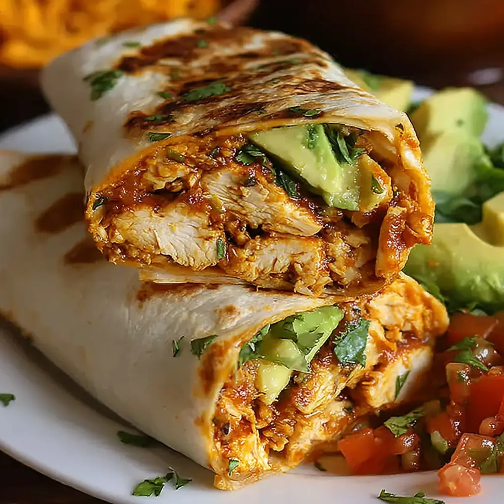 Chicken Avocado Wrap – Quick & Easy High Protein Lunch 4 Chicken Avocado Wrap