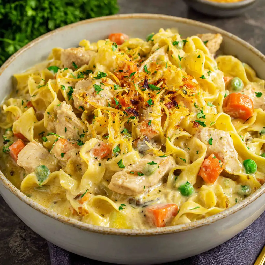 Chicken Pot Pie Pasta – Easy Comfort Food Dinner the Whole Family Loves 4 Chicken pot pie pasta