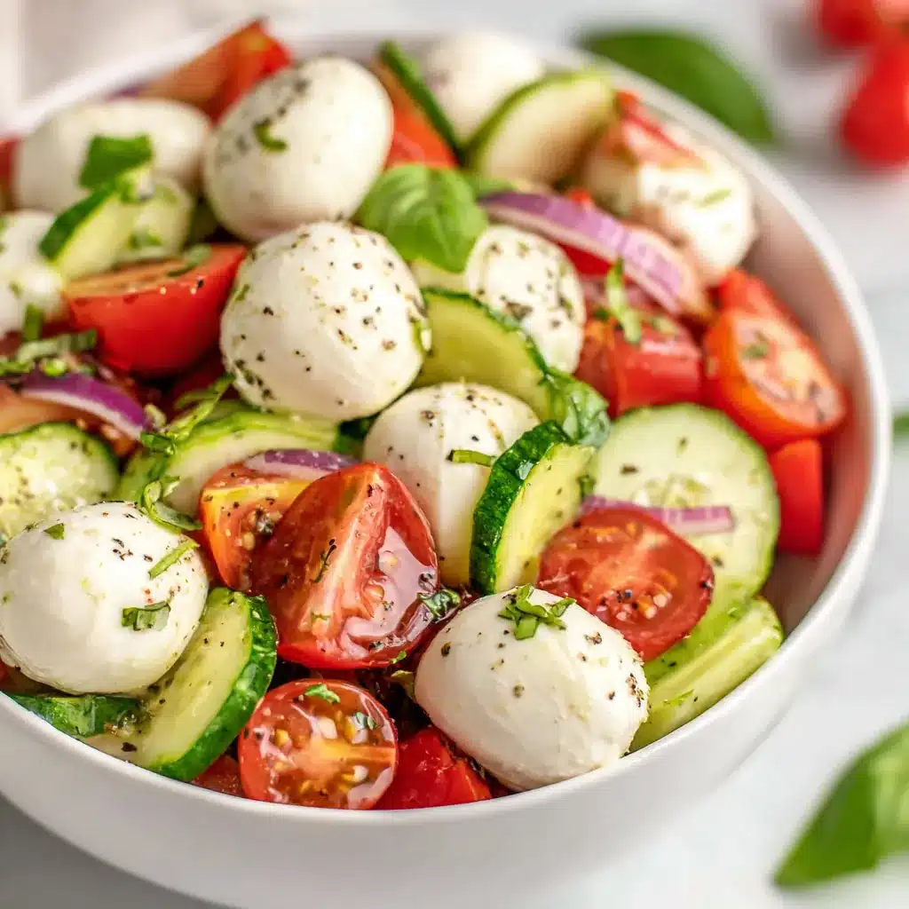 Cucumber Caprese Salad