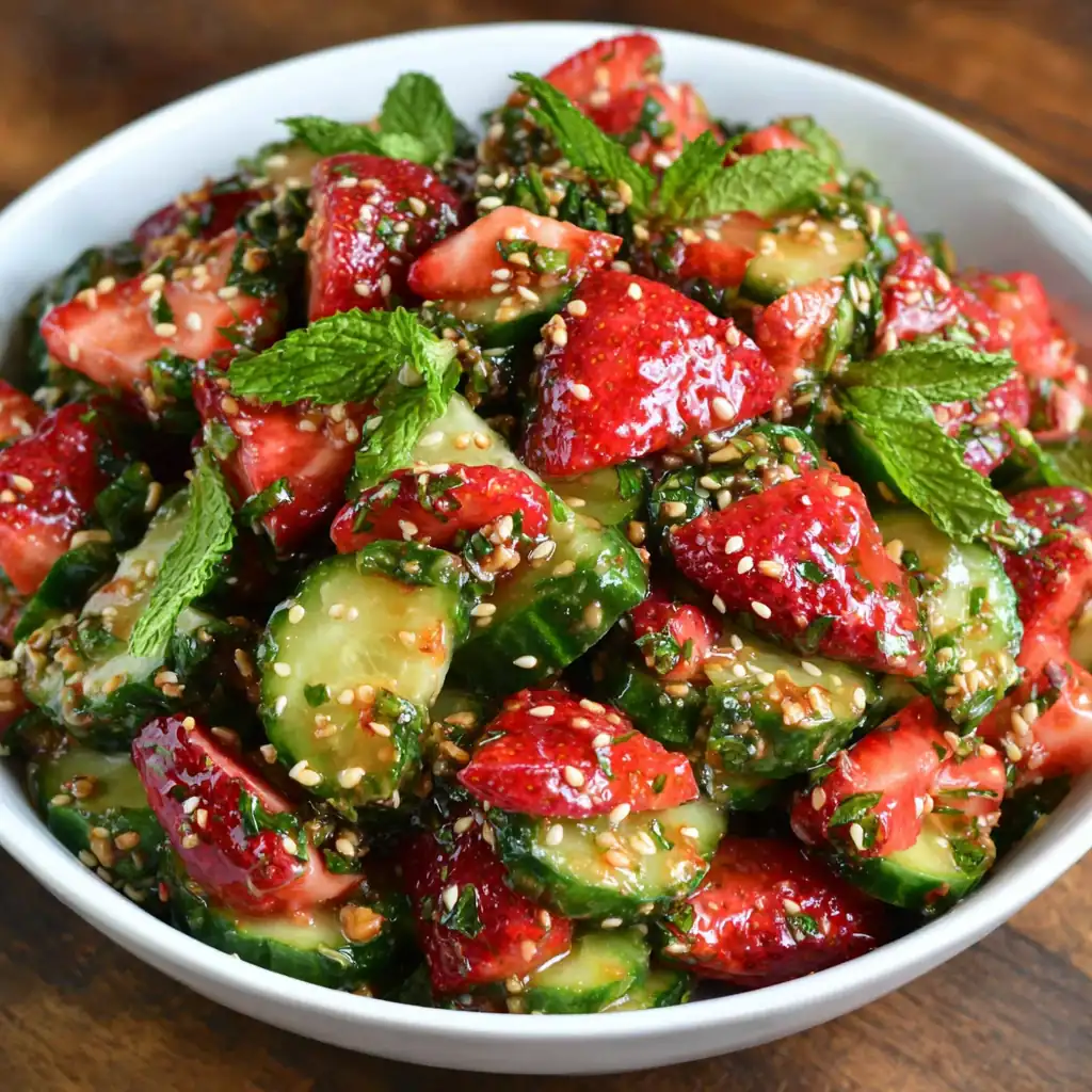 Cucumber Strawberry Salad