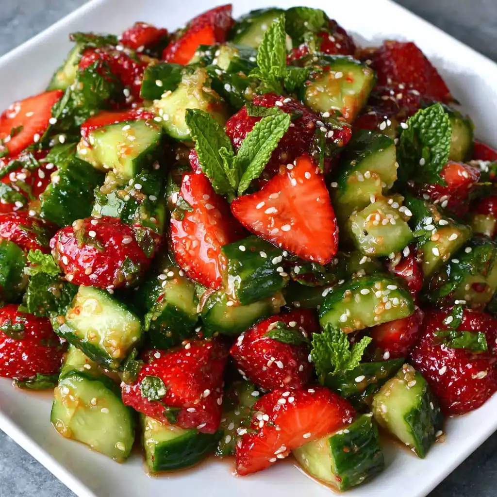Cucumber Strawberry Salad