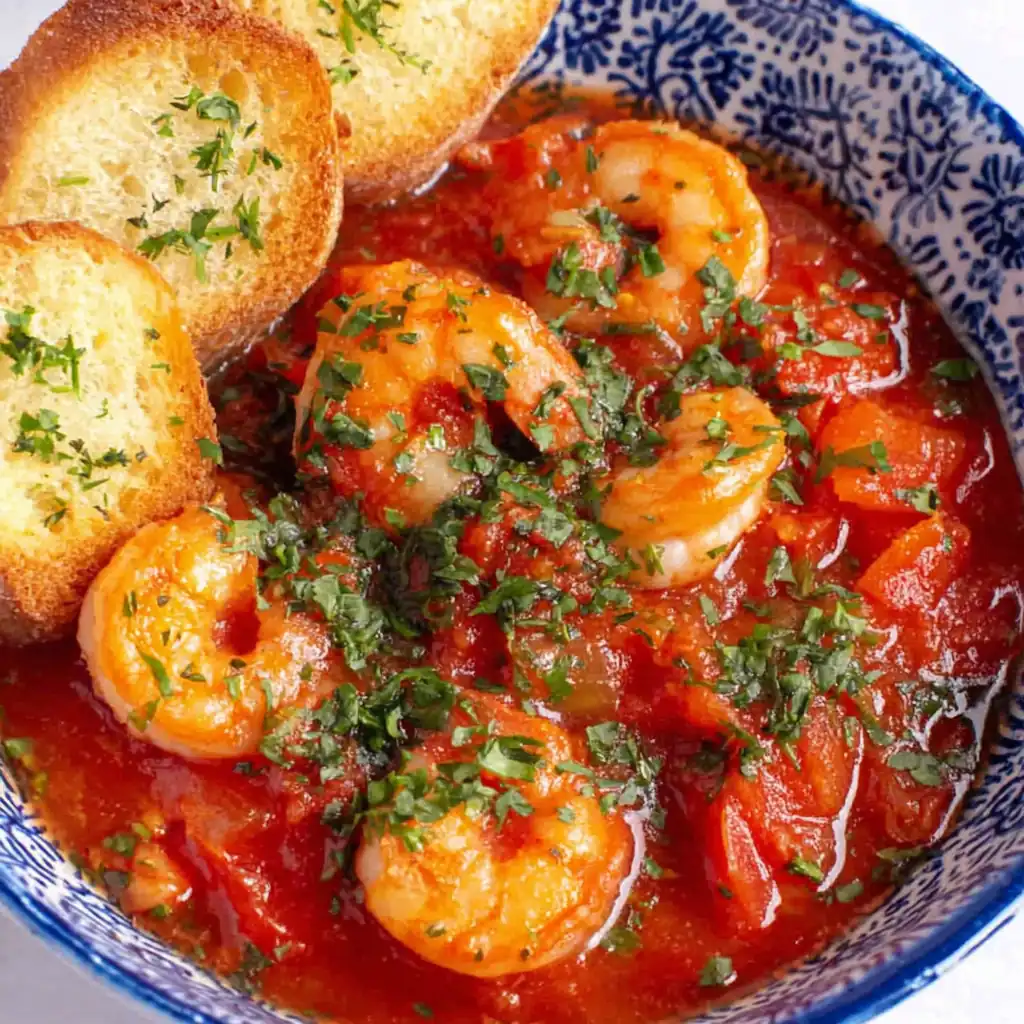 Garlic Shrimp In Tomato Sauce