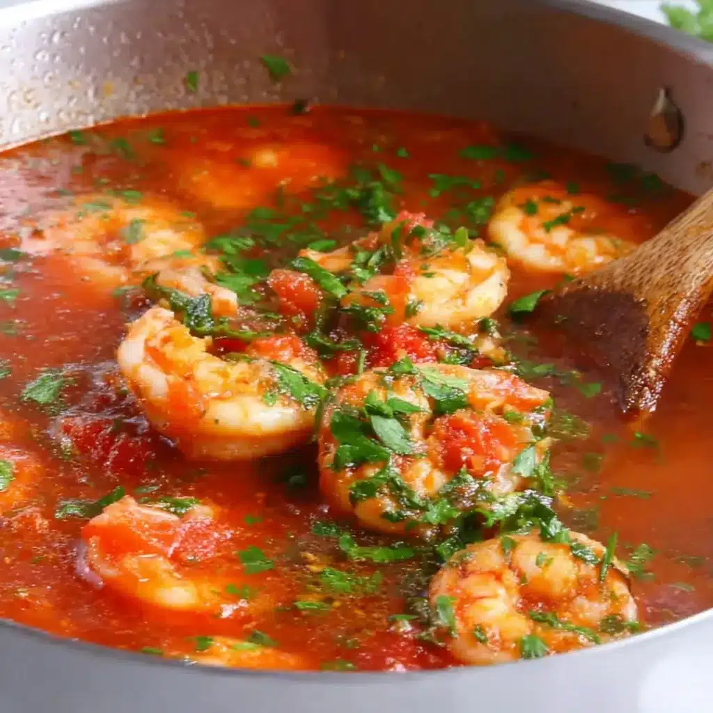 Garlic Shrimp In Tomato Sauce – Amazing 15-Minute Dinner for Two 4 Garlic Shrimp In Tomato Sauce