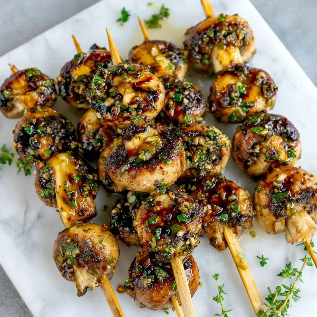 Grilled Mushroom Skewers