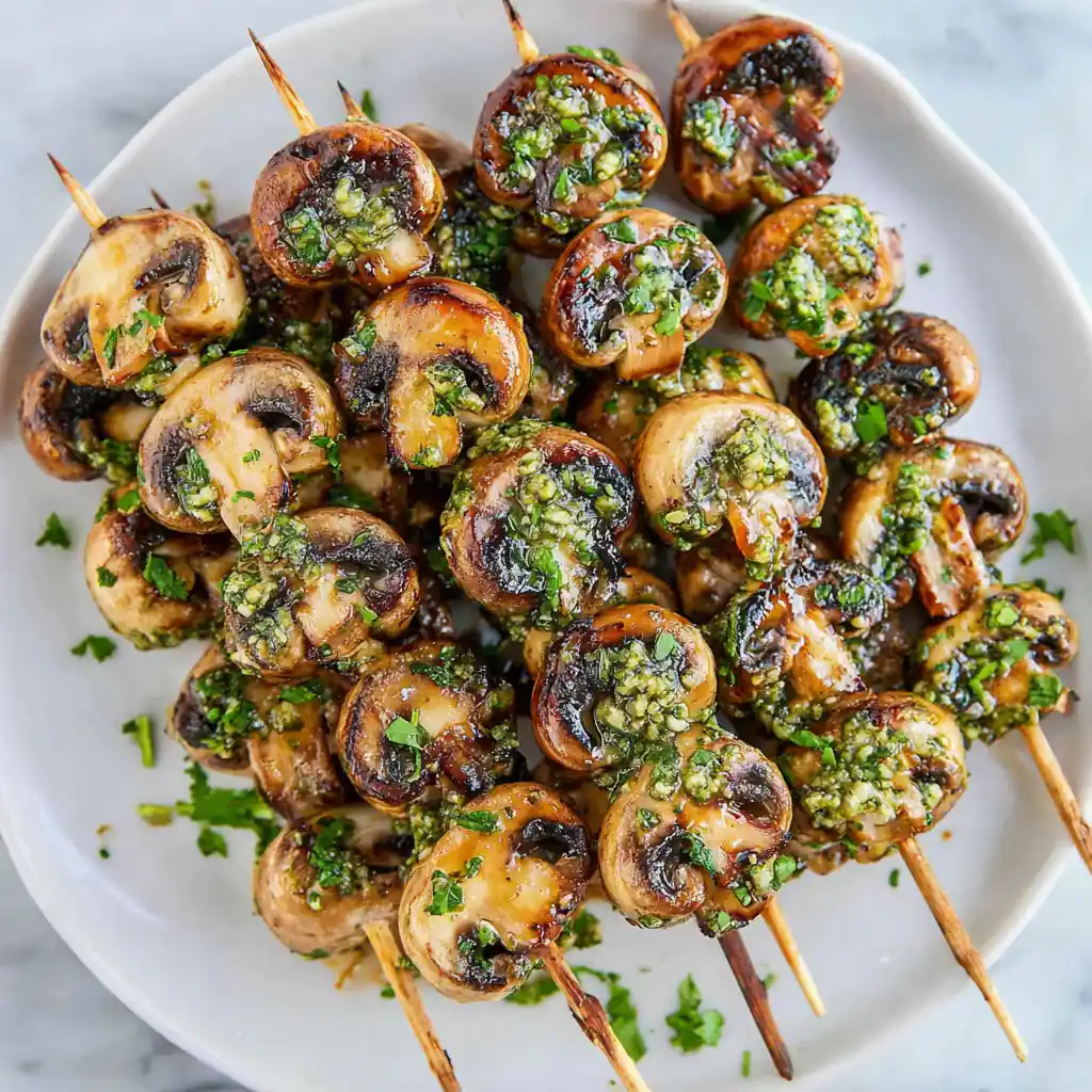 Grilled Mushroom Skewers