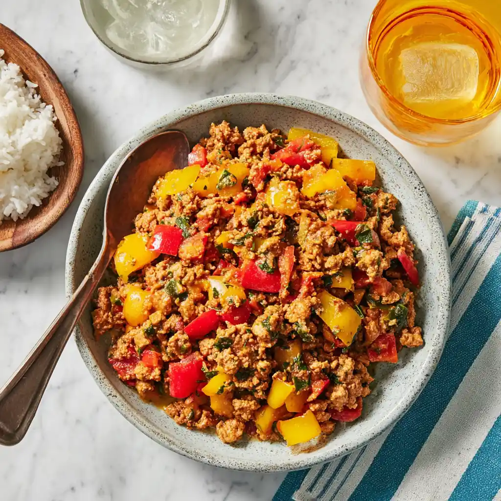 Ground Turkey and Peppers