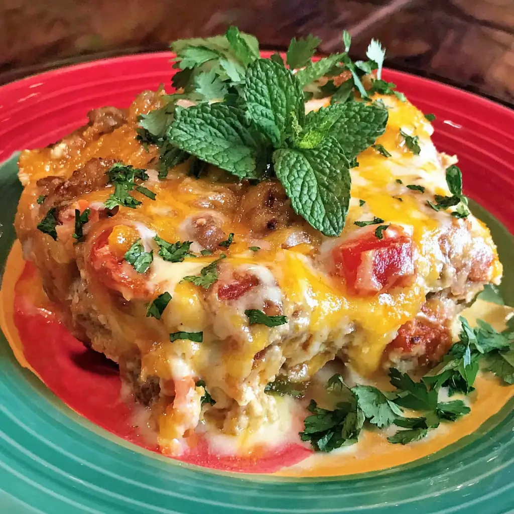 Hatch Chile Enchilada Pie: Amazing 4-Step Weeknight Mexican Chicken Bake 4 Hatch Chile Enchilada Pie