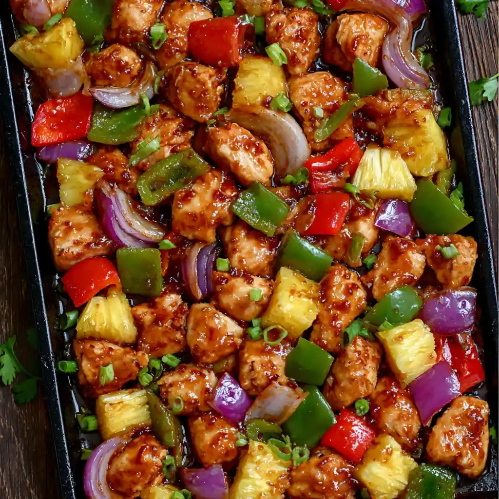 Hawaiian Chicken Sheet Pan