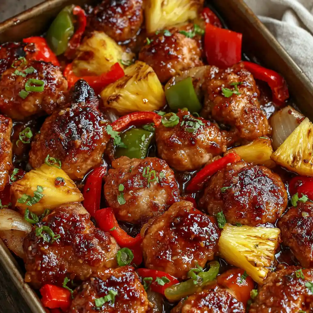 Hawaiian Chicken Sheet Pan