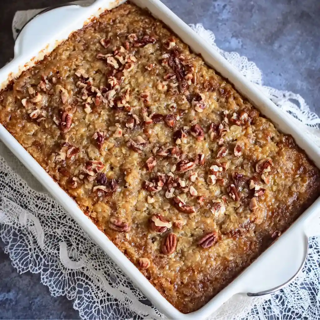 Lazy Daisy Oatmeal Cake