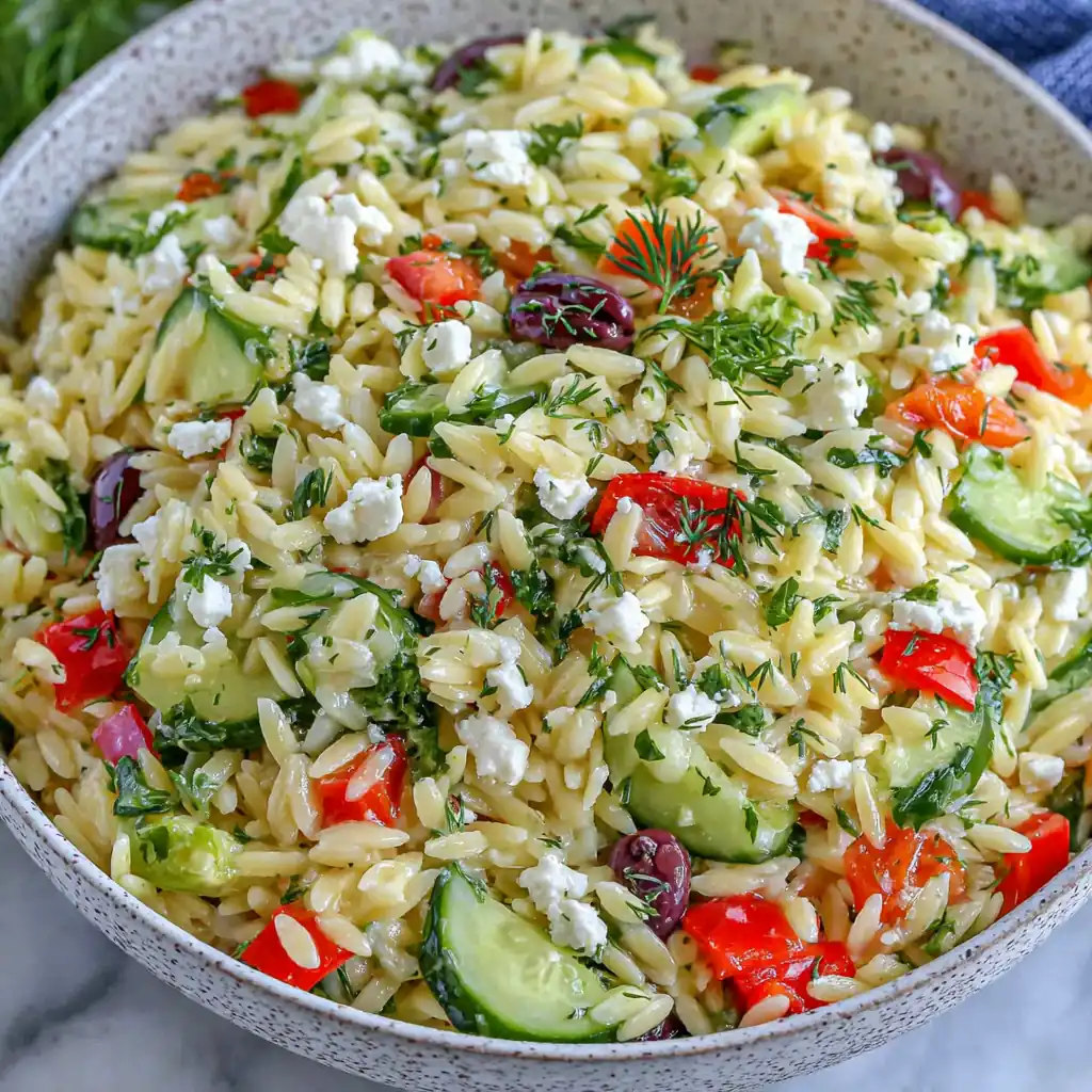 Lemon Orzo Pasta Salad